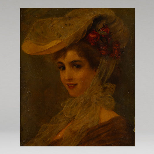 Unknown Artist "Lady wearing a hat"