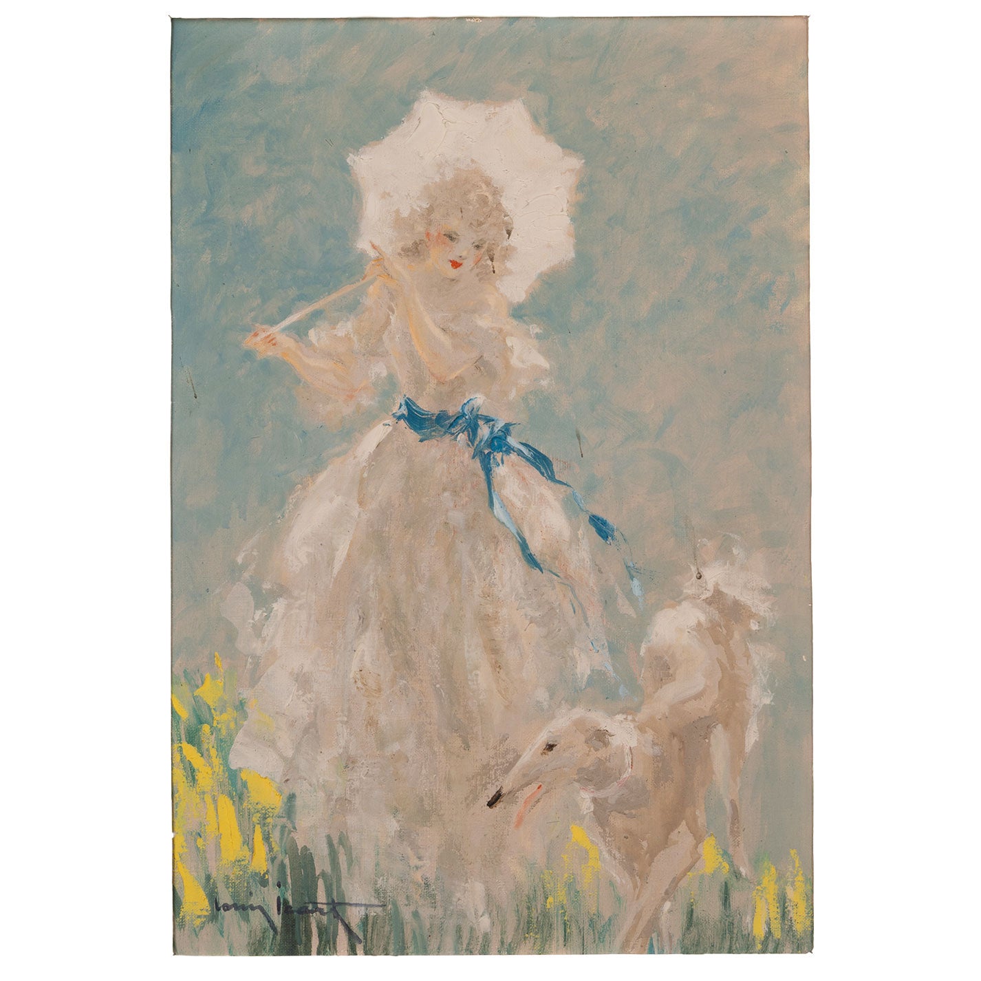 [B1050] Louis ICART ( Fr. 1888 - 1950 ) / Matin d’avril