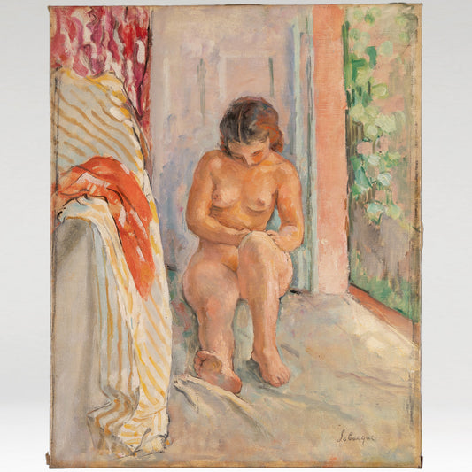 [B1172] Henri LeBASQUE（法國 1865 - 1937）/ Femme nue (1)
