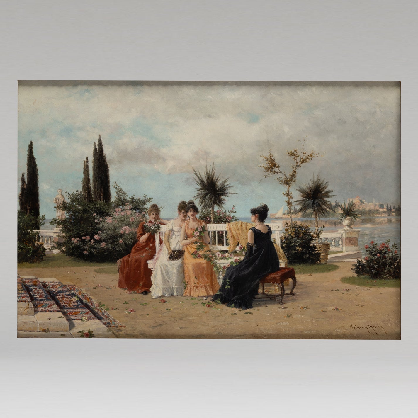 Heinrich Rasch ( Danish 1840 - 1913 ) / In the Spring Afternoon