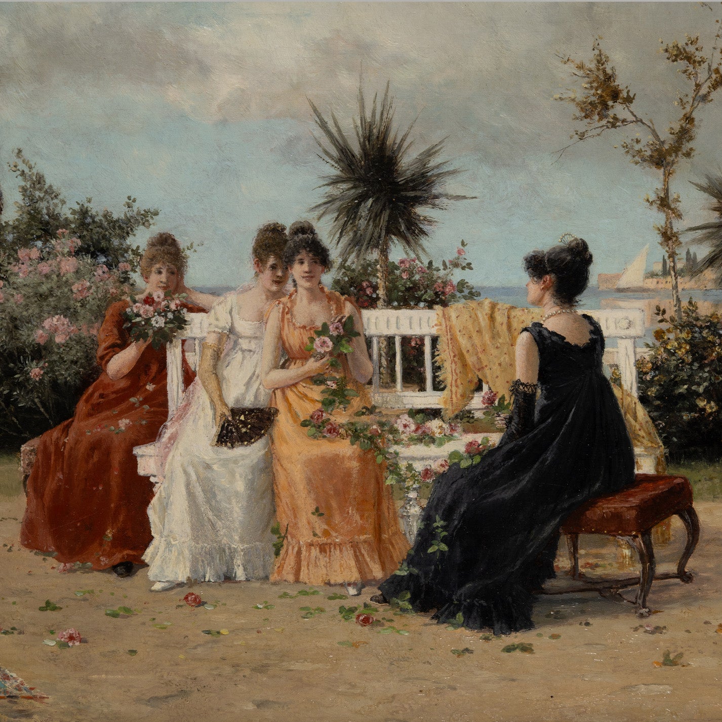 Heinrich Rasch ( Danish 1840 - 1913 ) / In the Spring Afternoon