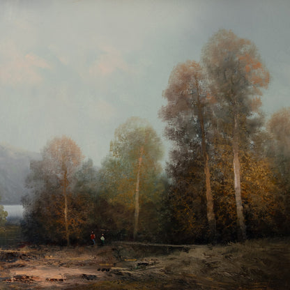 Karl SCHMIDBAUER (Austrian 1921-1998 ) / Landscape of the lake
