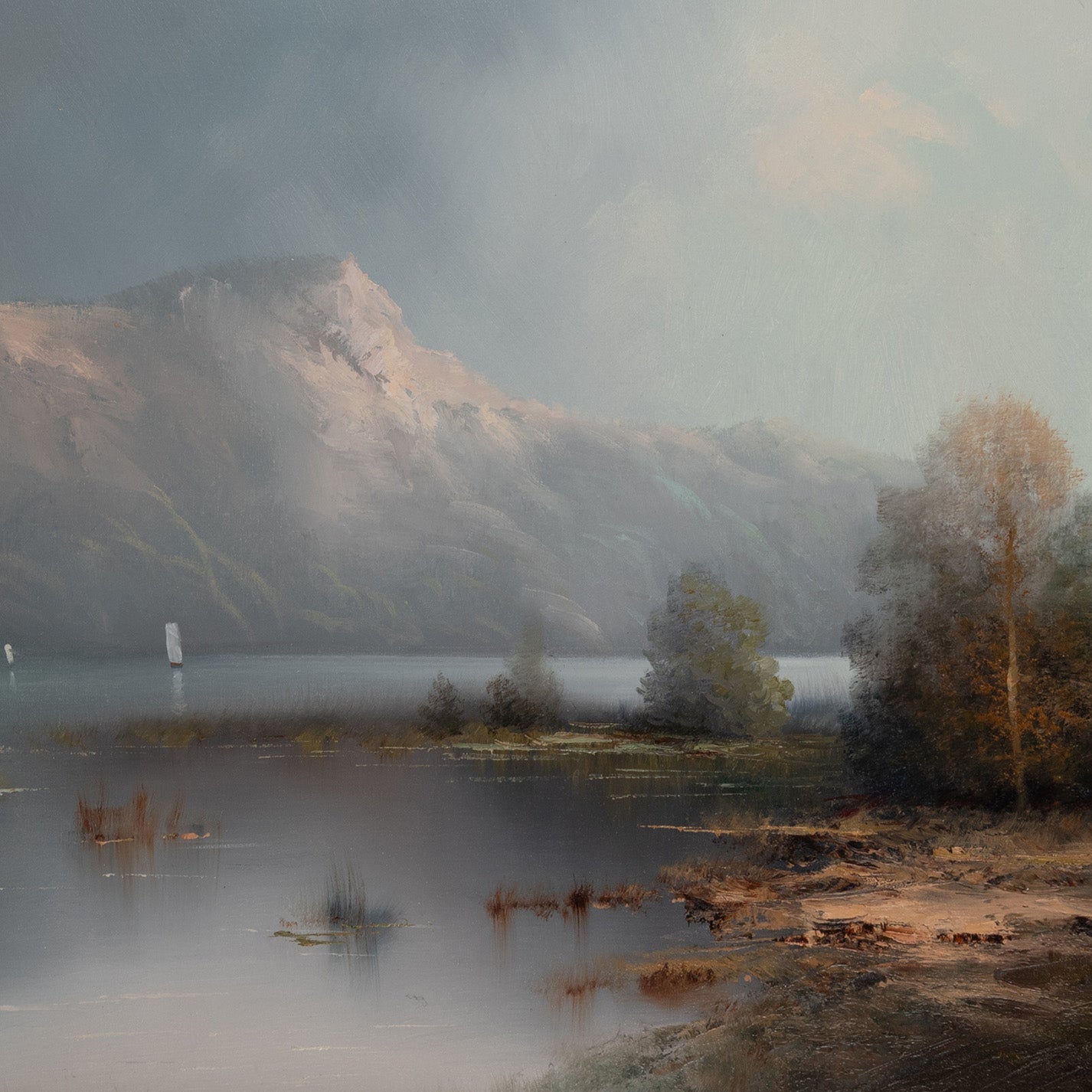 Karl SCHMIDBAUER (Austrian 1921-1998 ) / Landscape of the lake