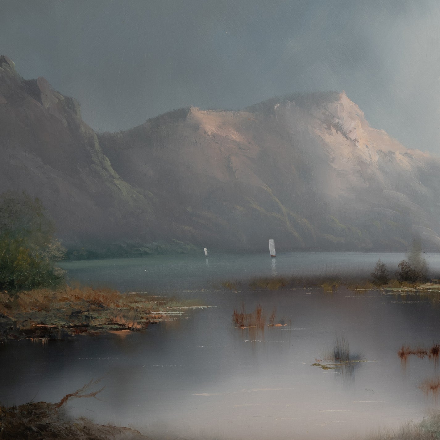 Karl SCHMIDBAUER (Austrian 1921-1998 ) / Landscape of the lake