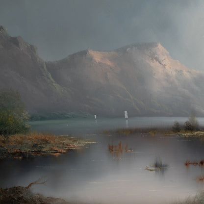 Karl SCHMIDBAUER (Austrian 1921-1998 ) / Landscape of the lake