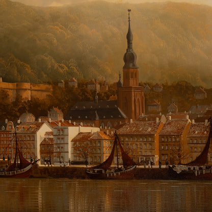 Peter SAMBERGER ( German 1929 -  ) / Harbor view