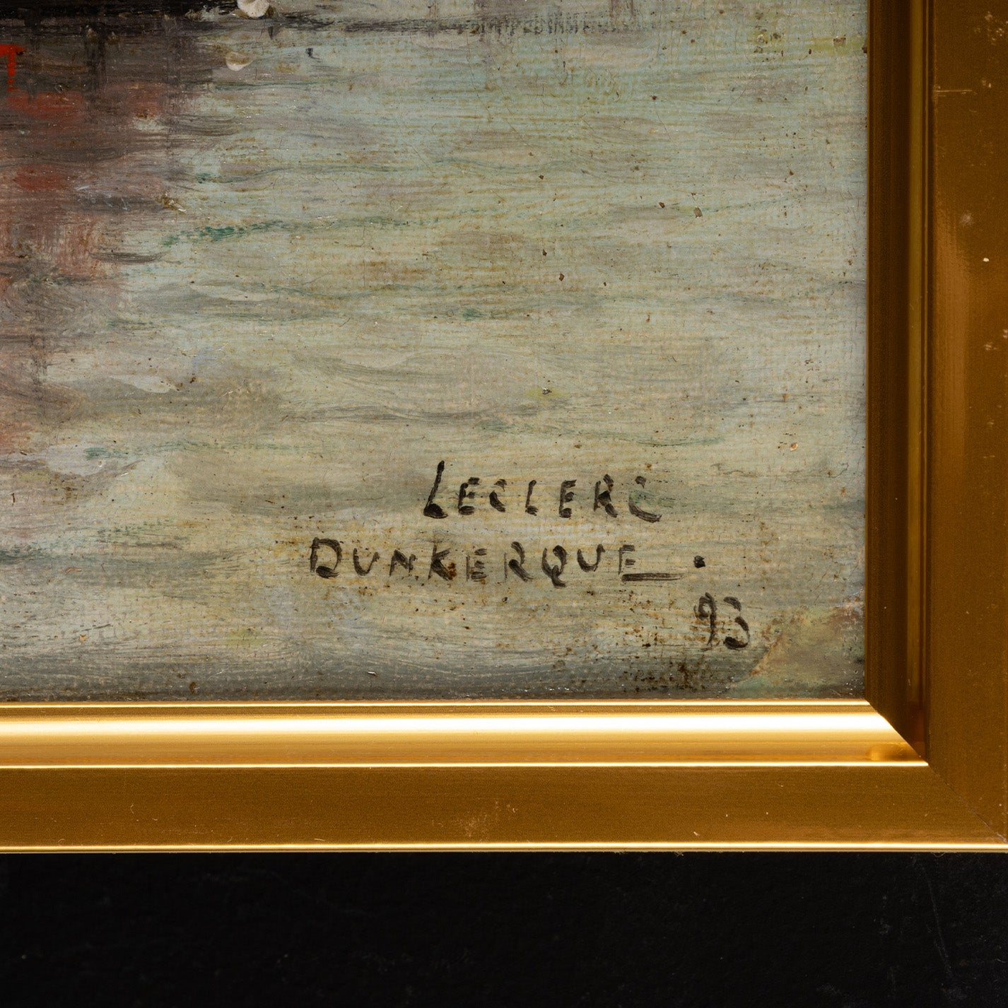 Leon LECLERC ( Fr. 1866 - 1930 ) / Navires au port de Dunkerque