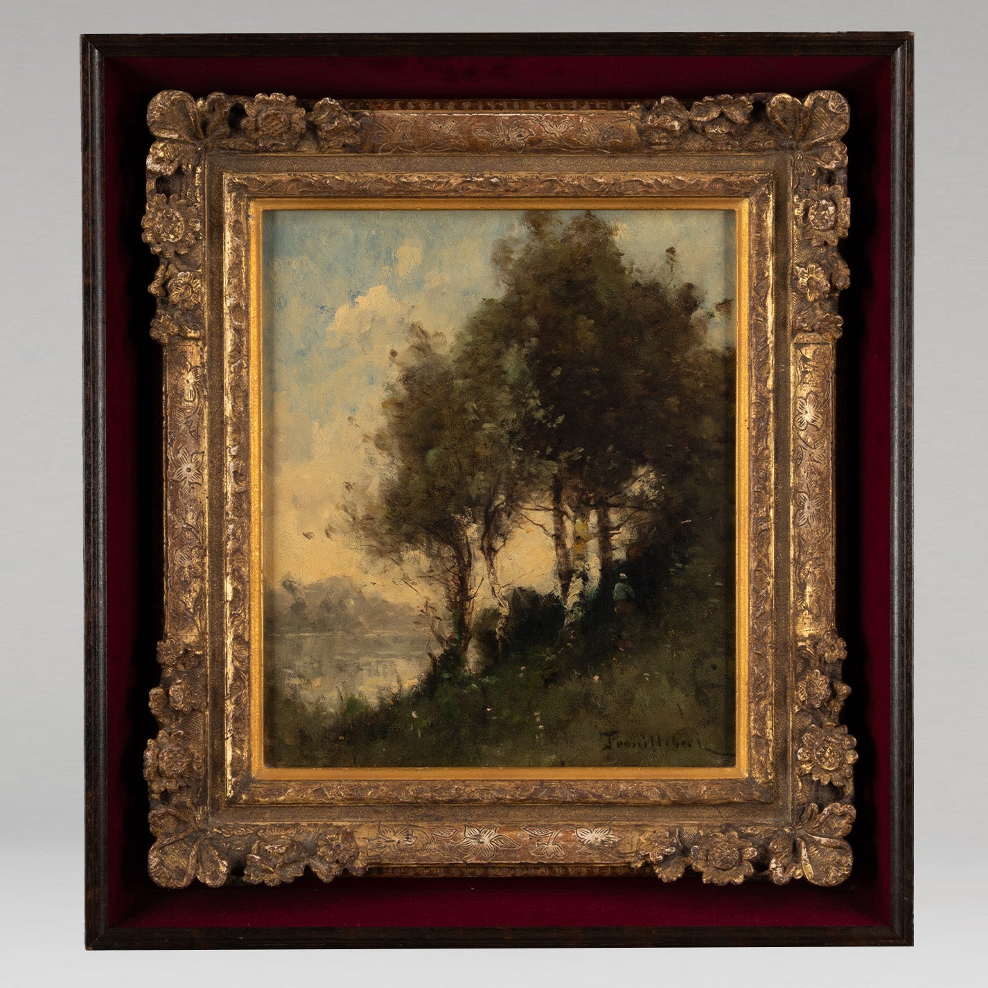 保羅·德西雷·特魯耶貝爾（Paul-Désiré TROUILLEBERT）( 法國，1829 - 1900） / 水邊
