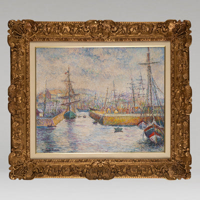 [B1210] 休斯·克勞德·畢沙羅（Hughes Claude PISSARRO）( 法國，1935- ) / 格朗維爾港入口