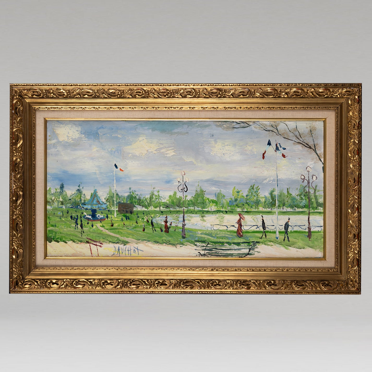 Gabriel DAUCHOT ( Fr.1927 - 2003 ) / Lac au Manège