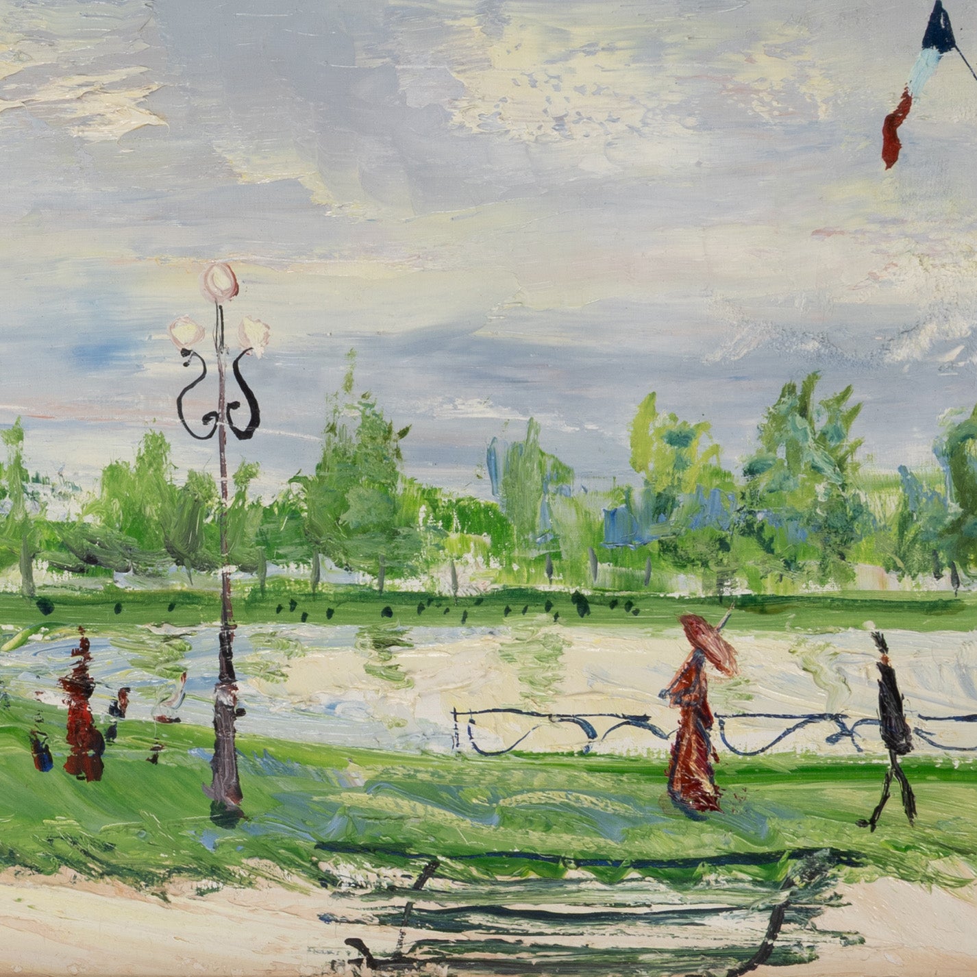 Gabriel DAUCHOT ( Fr.1927 - 2003 ) / Lac au Manège