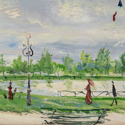 Gabriel DAUCHOT ( Fr.1927 - 2003 ) / Lac au Manège