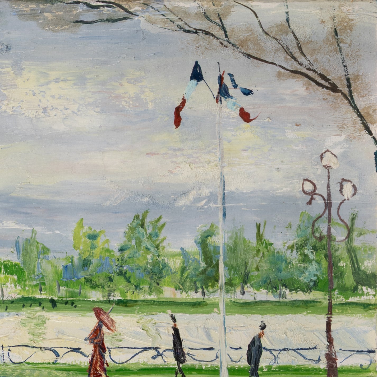 Gabriel DAUCHOT ( Fr.1927 - 2003 ) / Lac au Manège