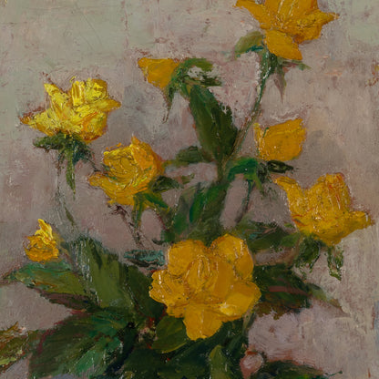 Paul Alex DESCHMAKER ( Fr. 1889 -1973 ) / Yellow Roses