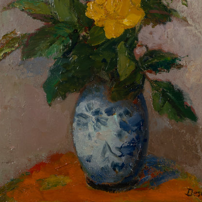 Paul Alex DESCHMAKER ( Fr. 1889 -1973 ) / Yellow Roses