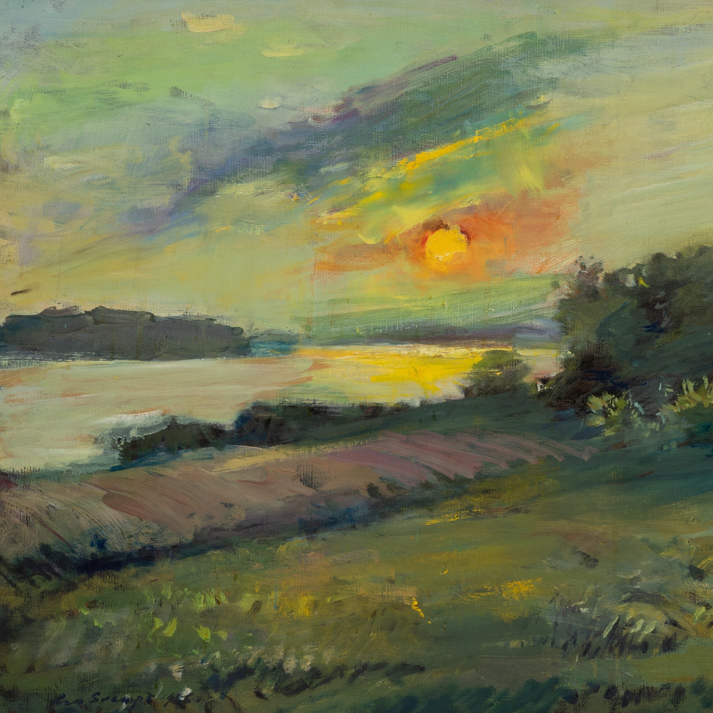 Leo SVEMPS ( Latvian 1897 - 1975 ) / Sunset glow