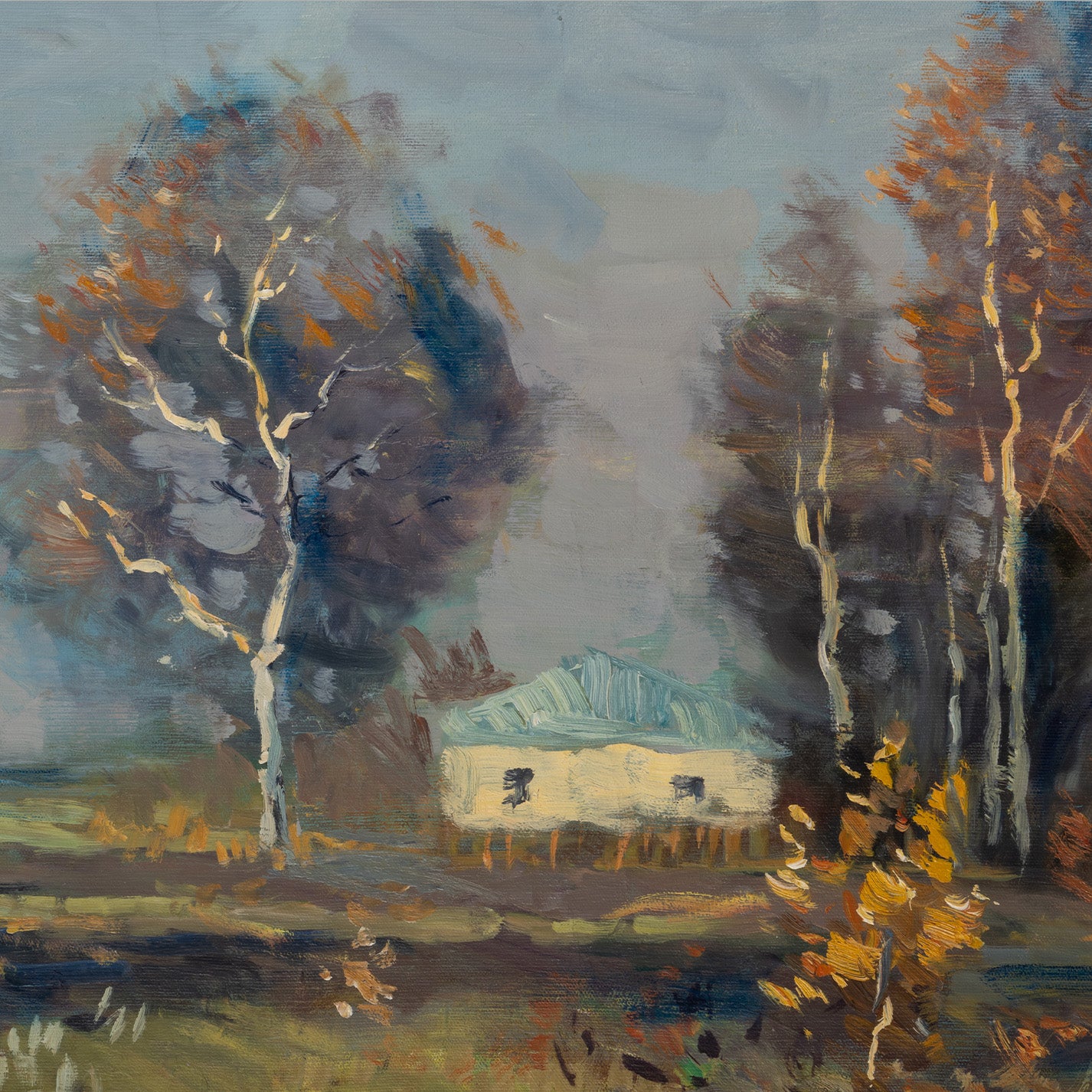 Leo SVEMPS ( Latvian 1897 - 1975 ) / Autumn Birch