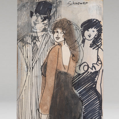 Schneuer DAVID ( Polish 1905 - 1988 ) / Three Figure