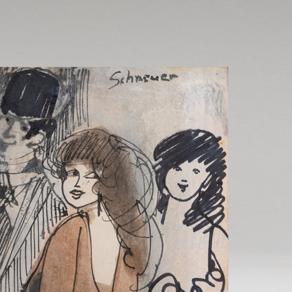 Schneuer DAVID ( Polish 1905 - 1988 ) / Three Figure