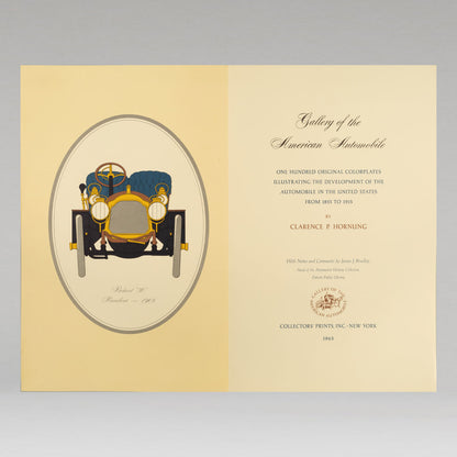 Gallery of the American Automobile (complete set of 100 prints, 1st edition )