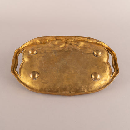 Unknown Artist (L.SENART) "Art Nouveau Anemone Double-handled Tray"
