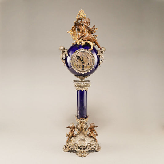 天使紋飾壁炉臺鐘