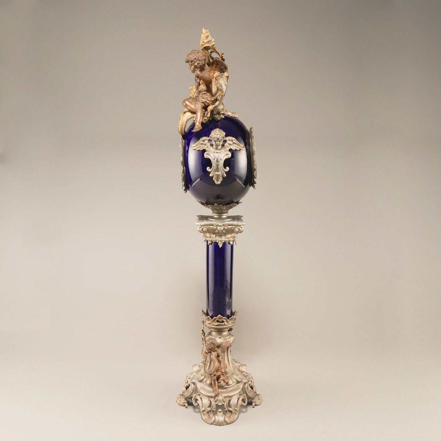 天使紋飾壁炉臺鐘