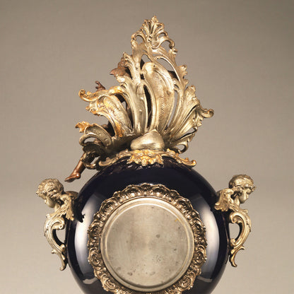 天使紋飾壁炉臺鐘