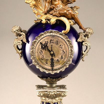 天使紋飾壁炉臺鐘