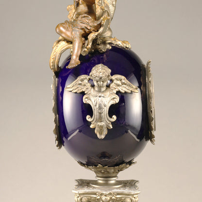 天使紋飾壁炉臺鐘