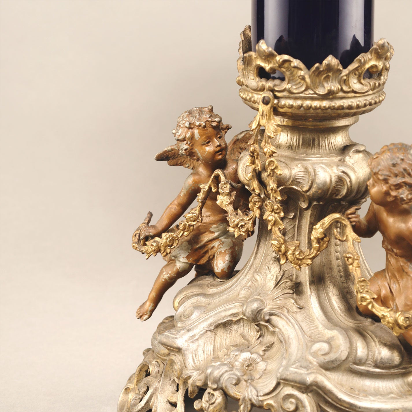 天使紋飾壁炉臺鐘