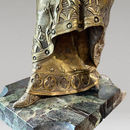 Attributed to Gustavo Obiols Delgado "Woman with bouquet"