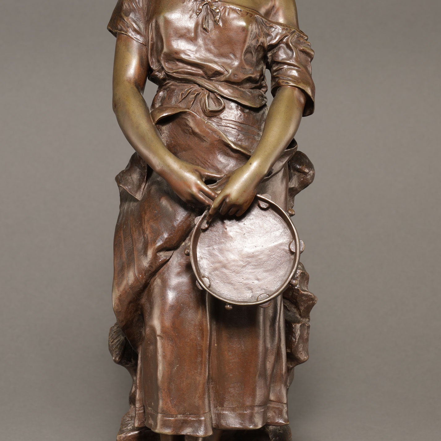 Eugene MARIOTON ( Fr. 1854 - 1925 ) / Tambourine player