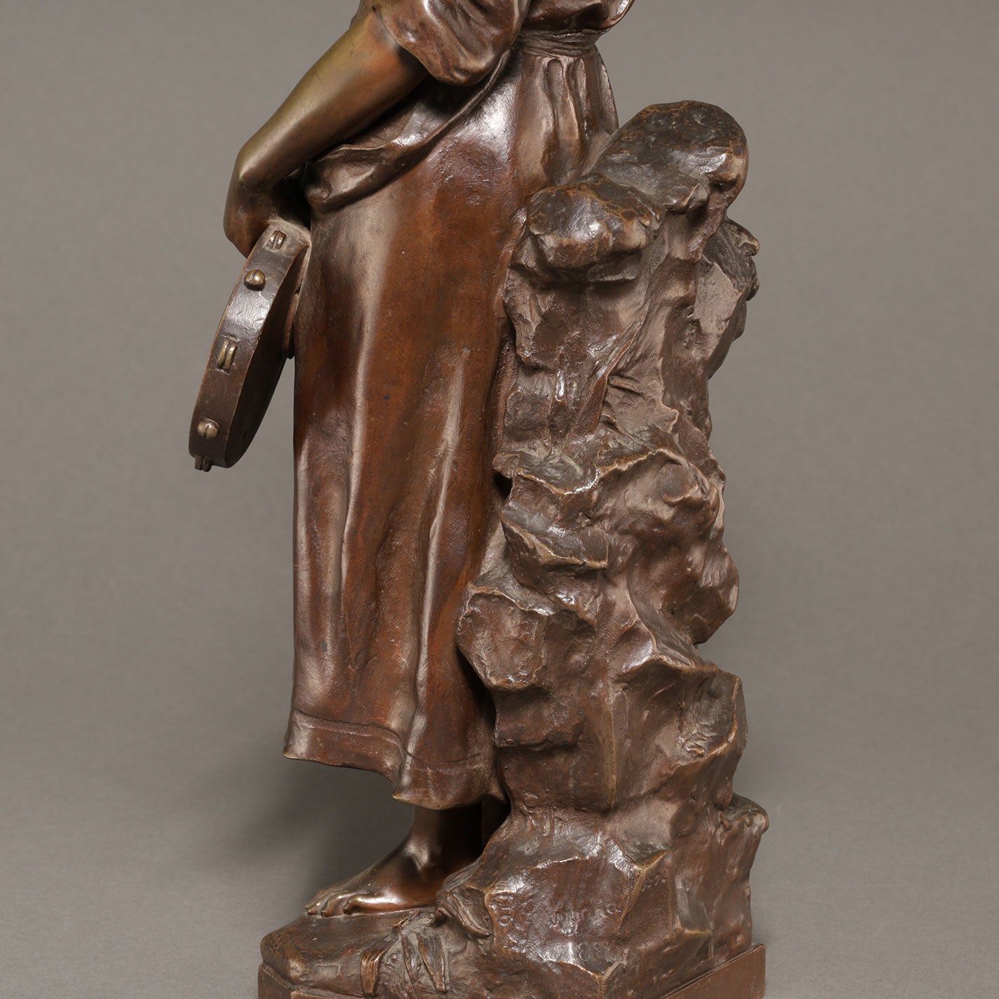 Eugene MARIOTON ( Fr. 1854 - 1925 ) / Tambourine player