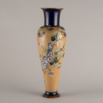 Royal Doulton "Cobart Morning-Glory pattern vase"