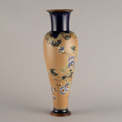 Royal Doulton "Cobart Morning-Glory pattern vase"