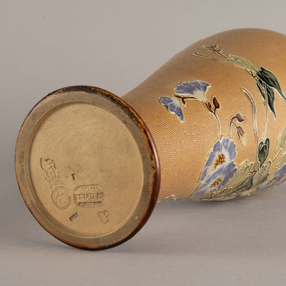 Royal Doulton "Cobart Morning-Glory pattern vase"