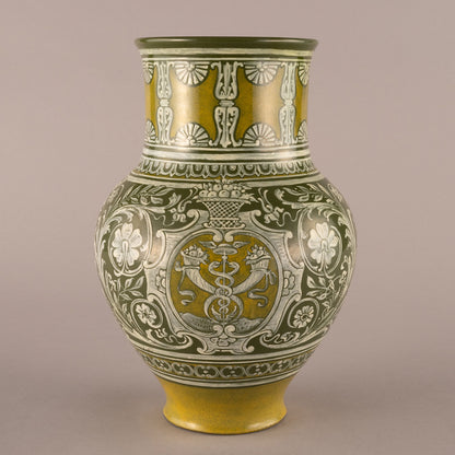 Doulton Lambeth "Ship pattern vase"