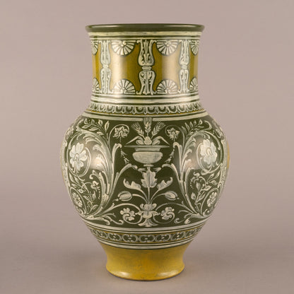 Doulton Lambeth "Ship pattern vase"