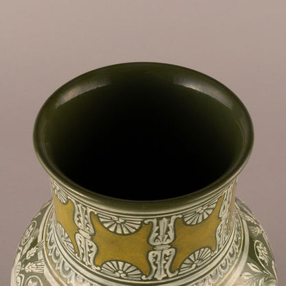 Doulton Lambeth "Ship pattern vase"