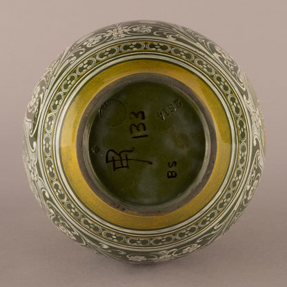 Doulton Lambeth "Ship pattern vase"