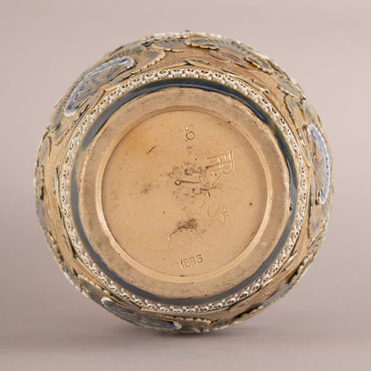 Doulton Lambeth "Flower Vase with Flower Pattern"