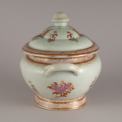Soup tureen with emblem of eagle(Russia?)