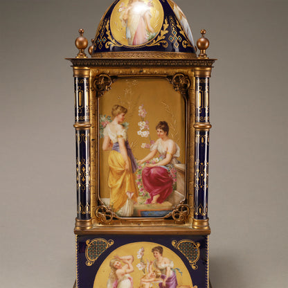 鈷藍神話主題桌鐘