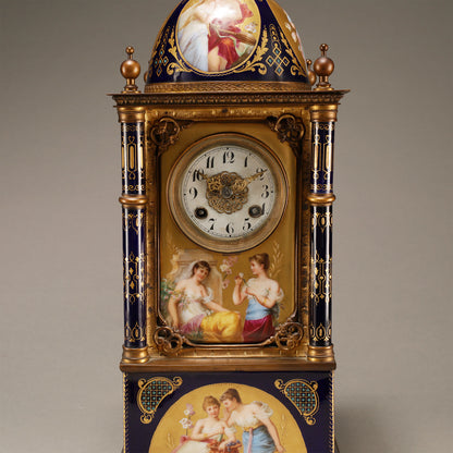 鈷藍神話主題桌鐘