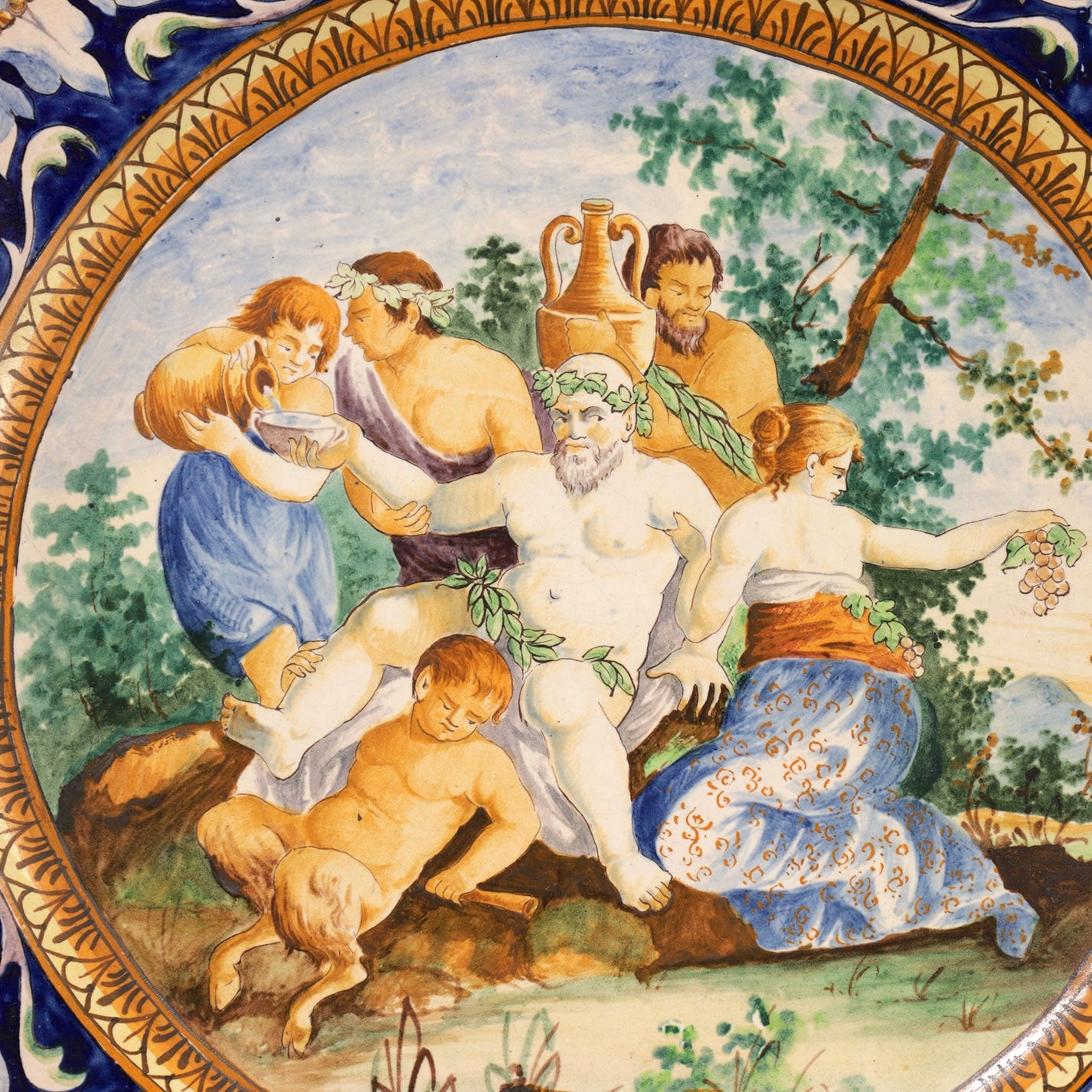 Mythology pattern plate