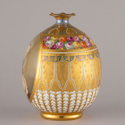 維也納風格“貼金箔花瓶”