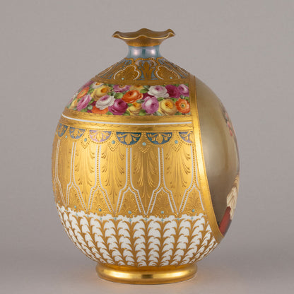 維也納風格“貼金箔花瓶”