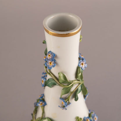 Meissen "Forget-me-not applique decorative pots (pair)"