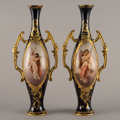 Unknown pottery "Cobalt vase ( pair )"